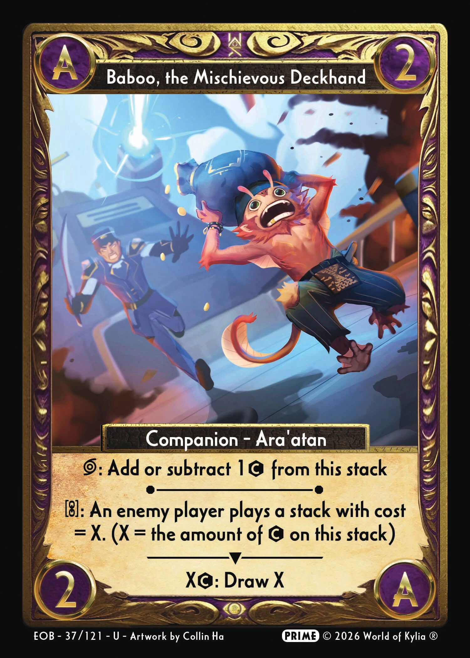 Baboo, The Mischievous Deckhand