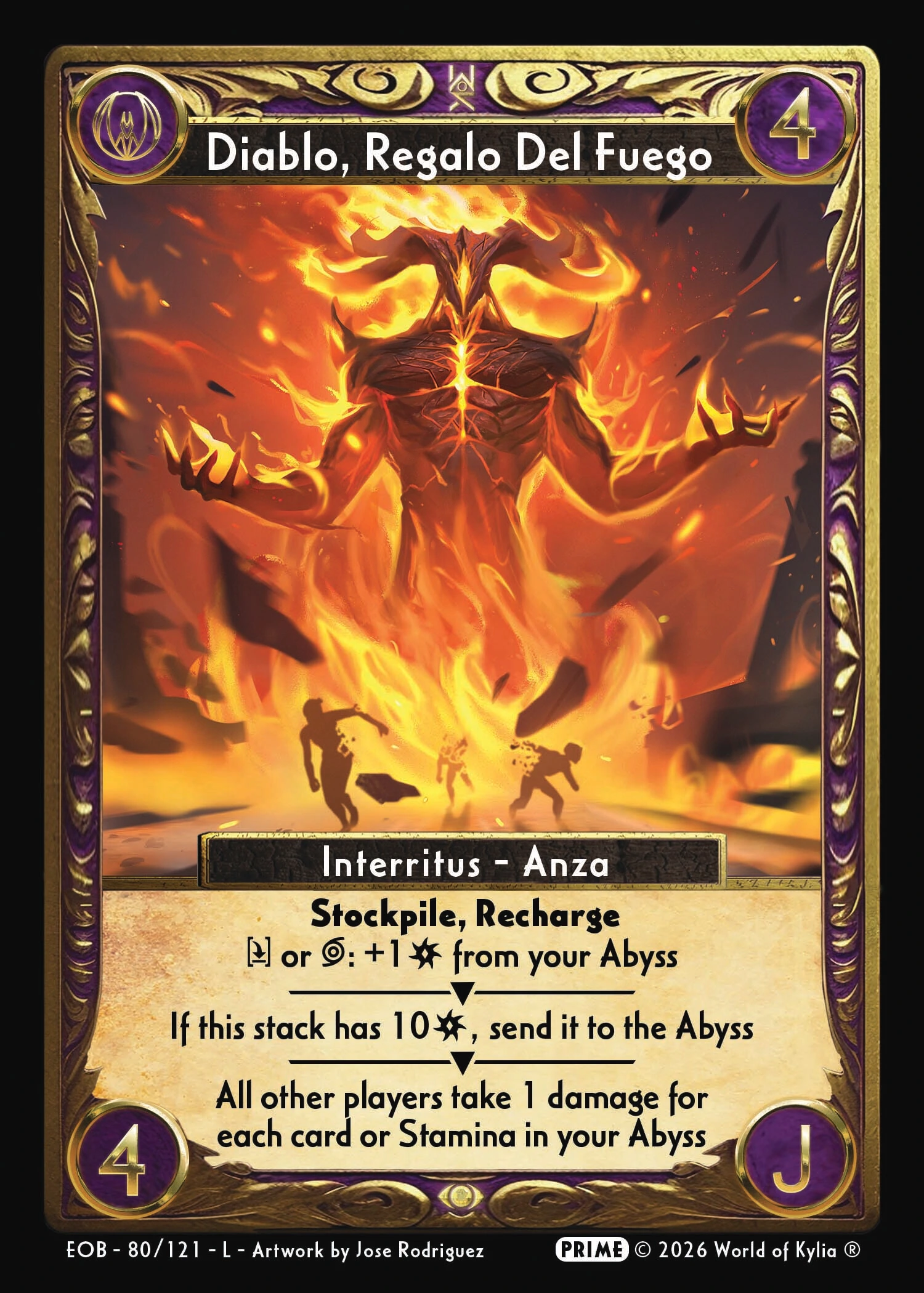 Diablo, Regalo Del Fuego
